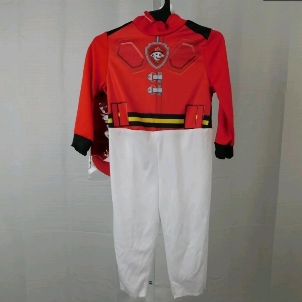NWT Paw Patrol The Movie Marshall Fireman Dog Halloween Costume 2T Outfit & Hat
